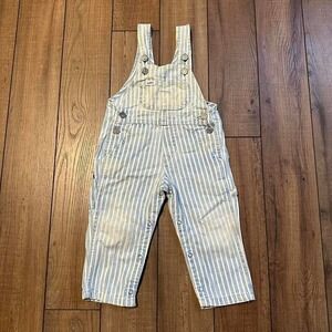 Vintage Lee Railroad Striped‎ Overalls Kids Size 24 months